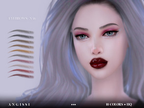 Sims 4 — Eyebrows-n36 by ANGISSI — *For all questions go here - angissi.tumblr.com 10 colors HQ compatible female Custom