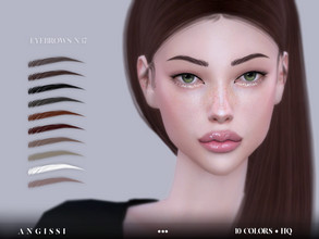 Sims 4 — Eyebrows-n37 by ANGISSI — *For all questions go here - angissi.tumblr.com 10 colors HQ compatible female Custom
