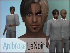 Sims 4 — Ambrose LeNoir by fransyung — SIM Details Name: Ambrose LeNoir Species: VAMPIRE With both Normal Form + Dark