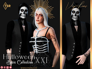 Sims 4 — Halloween XXI [Basic Collection] - Top Male V.1 by Viy_Sims — Premium Collection in my Patreon All Maps 3 Colors