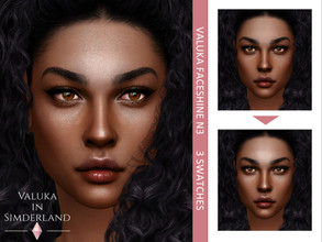 Sims 4 — Faceshine N3 by Valuka — Blush category 3 brightness level For male and female Thumbnail for identification HQ
