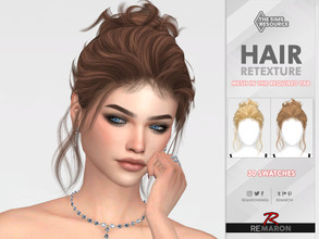 Sims 4 — TO0628 Hair Retexture Mesh Needed by remaron — Hair retexture for females in The Sims 4 PLEASE READ BEFORE