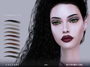 Sims 4 — Eyebrows-n38 by ANGISSI — *For all questions go here - angissi.tumblr.com 10 colors HQ compatible female Custom