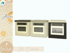 Sims 4 — Nikadema Ibiza La Cocina Stove by nikadema — Matching the counters colors and sizes, this stove is modern and