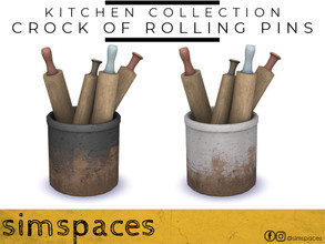 Sims 4 — Kitchen Collection - crock of rolling pins by simspaces — Part of the Kitchen Collection set: a crock of your