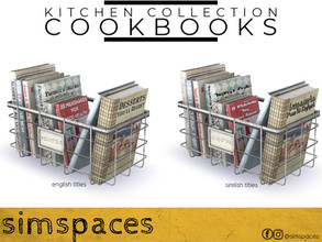 Sims 4 — Kitchen Collection - cookbooks by simspaces — Part of the Kitchen Collection set: even master chefs like you