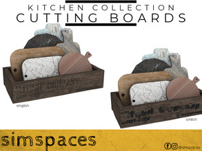 Sims 4 — Kitchen Collection - cutting boards by simspaces — Part of the Kitchen Collection set: bored of cutting? Try