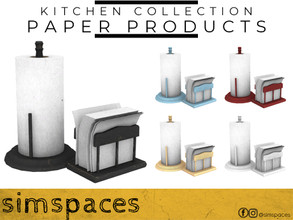 Sims 4 — Kitchen Collection - paper products by simspaces — Part of the Kitchen Collection set: keep these napkins and