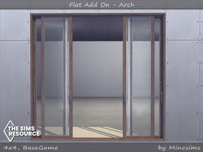 Sims 4 — Flat Arch 4x4 by Mincsims — for medium wall 8 swathces