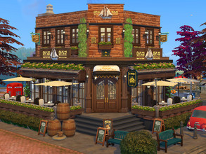 Sims 4 — Royal Clipper - Restaurant - no CC  by Flubs79 — here is a british style restaurant for your Sims the size of