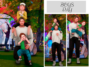 Sims 4 — Boys day posepack  by couquett — Simple poses for your sims, I hope that you like it There are 7 poses in three