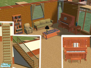 Sims 2 — Grandma's Living Room by stestany — Maxis Recolors: Any Sim Grandma's Living Room Collection