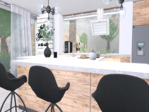 Sims 4 — Saria Kitchen by Suzz86 — Saria is a fully furnished and decorated kitchen. Size: 6x7 Value: $ 11,300 Short