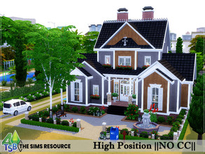 Sims 4 — High Position || NO CC || by Bozena — The house is located in the Mirage Park . Del Sol Valley. Lot: 40 x 30