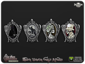 Sims 4 — Modern victorian gothic Afrodita wallart by jomsims — Modern victorian gothic Afrodita wallart