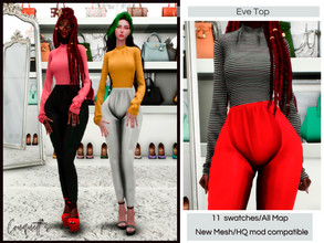 Sims 4 — Eve Top by couquett — cute, fancy and confortable top , for your lovely sims hq mod compatible in 11 colors This
