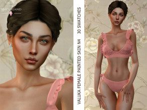 Sims 4 — [Patreon] Female Painted Skin N4b (dark) by Valuka — This is the 2nd part of the female skin N4. 15 dark