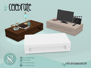 Sims 4 — Celebrate Coffee Table by SIMcredible! — by SIMcredibledesigns.com available at TSR 3 colors variations