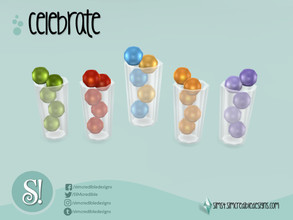 Sims 4 — Celebrate Glass Balls by SIMcredible! — by SIMcredibledesigns.com available at TSR 5 colors variations