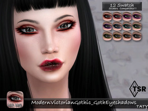 Sims 4 — ModernVictorianGothic_GothEyeshadows by tatygagg — New eyeshadows for all your Sims. - Female, Male - Human,