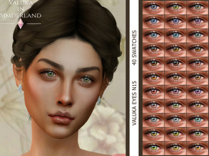 Sims 4 — [Patreon] Eyes N15 by Valuka — Costume make up category 40 colours All genders and ages Thumbnail for