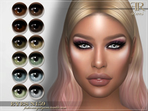 Sims 4 — Eyes N159 by FashionRoyaltySims — Standalone Custom thumbnail All ages and genders 12 color options HQ texture