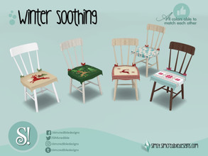 Sims 4 — Winter Soothing Chair 2 by SIMcredible! — by SIMcredibledesigns.com available at TSR 4 colors + variations