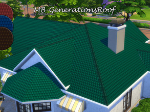 Sims 4 — Generations Roof by matomibotaki — MB-GenerationsRoof, new roof texture in 4 different color shades, each item
