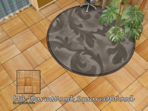 Sims 4 — MB-WarmWood_SquareOfWood by matomibotaki — MB-WarmWood_SquareOfWood, wooden floor. Part of the set -