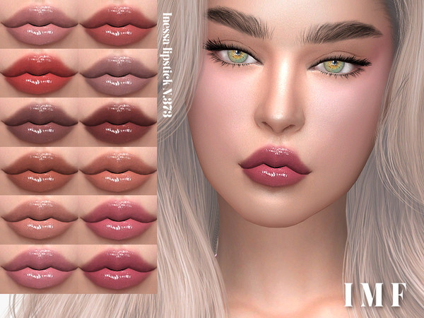 Sims 4 — Inessa Lipstick N.373 by IzzieMcFire — Inessa Lipstick N.373 contains 12 colors in hq texture. Standalone item