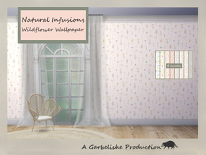 Sims 4 — Natural Infusions Wildflower Wallpaper by Garbelishe — Part of the Natural Infusions Collection this wallpaper