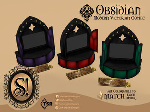 Sims 4 — Modern Victorian Gothic - Obsidian Computer by SIMcredible! — by SIMcredibledesigns.com available at TSR 5