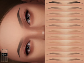 Sims 4 — Margeret Eyebrows | NO 37 by cosimetic — -You can use it with 11 color options to match your favorite tone.