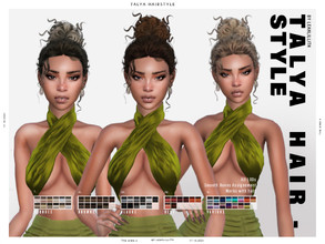 Sims 4 — PATREON Talya Hairstyle ( EARLY ACCESS) by Leah_Lillith — Talya Hairstyle All LODs Smooth bones Custom CAS