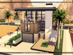 Sims 4 — Lily Family House | noCC by simZmora — My new house with name inspired by flower. Lily is a genus of herbaceous