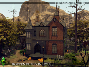 Sims 4 — Rotten Pumpkin Haunted House | noCC by simZmora — Spooky, victorian house. Happy halloween! BOO! Lot size: 40x30