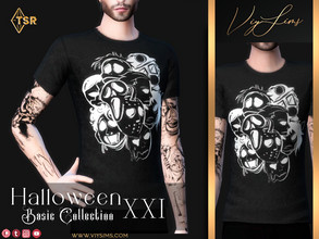 Sims 4 — Halloween XXI [BC] -Top Male [V.3] by Viy_Sims — Premium Collection in my Patreon New Mesh All Maps 9 Colors