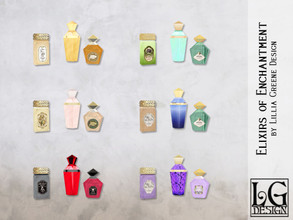 Sims 4 — Elixirs of Enchantment by LilliaGreene — Dab a bit of these perfectly brewed potions and delicately distilled
