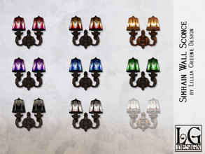 Sims 4 — Simhain Wall Sconce by LilliaGreene — An unassuming wall sconce, bringing light to dark places. Or, with a flip