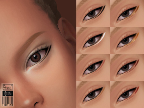 Sims 4 — Egyptian Eyeliner | N29 by cosimetic — This content is inspired by Egyptian mythology and female Egyptian