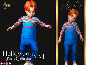 Sims 4 — Halloween XXI [Basic Collection] -Toddler Outfit V.1 Chucky by Viy_Sims — Premium Collection in my Patreon