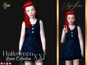 Sims 4 — Halloween XXI [Basic Collection] - Kid Dress V.2 by Viy_Sims — Premium Collection in my Patreon New Mesh All