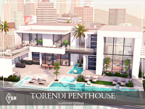 Sims 4 — Torendi Penthouse - gallery  by Summerr_Plays — Torendi Tower Penthouse in San Myshuno is a modern luxury