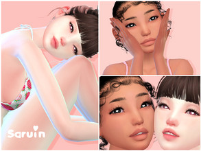 Sims 4 — Kokoro | Skin by Saruin — This skin is probably my best work yet! There is 10 swatches: 2 boob variations x 5