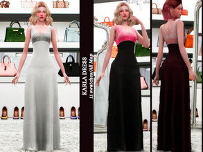 Sims 4 — Karla Dress by couquett — simple dress for your sims this dress have all map done avaible from Teen to elder