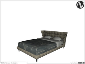 Sims 4 — Athens Bed by ArtVitalex — Bedroom Collection | All rights reserved | Belong to 2021 ArtVitalex@TSR - Custom