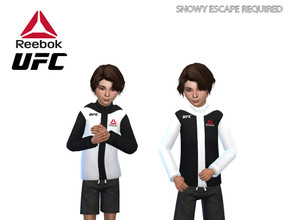 Sims 4 — Reebok UFC Gear Jacket by AeroJay — - Jacket For Child Only - Required Snowy Escape - Thank You For Downloading