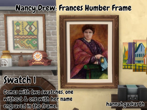 Sims 4 — Nancy Drew: Frances Humber Frame by hannahgaskarth2 — The Frances Humber frame you see in the main livingroom of