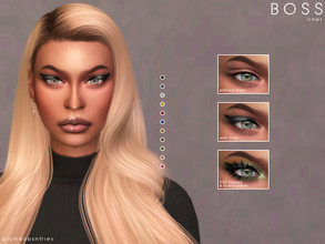 Sims 4 — BOSS | liner by Plumbobs_n_Fries — Heavy Glossy Top Liner 11 Swatches HQ Texture Includes Specular Map Colour