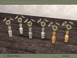 Sims 4 — Makena Plants. Flowers by soloriya — Flowers in a vase. Part of Makena Plants set. 6 color variations. Category: